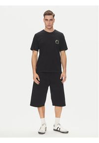 Jack & Jones - Jack&Jones T-Shirt Almeria 12276785 Czarny Relaxed Fit. Kolor: czarny. Materiał: bawełna