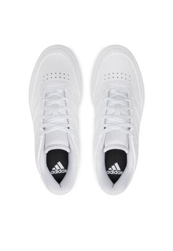 Adidas - adidas Sneakersy Courtblock IF4031 Biały. Kolor: biały. Materiał: skóra