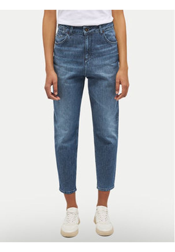 Mustang Jeansy Charlotte 1013597 Niebieski Mom Fit. Kolor: niebieski