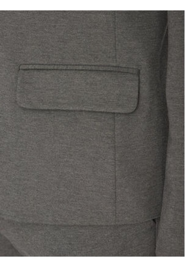 Blend Marynarka 20716657 Szary Regular Fit. Kolor: szary. Materiał: syntetyk