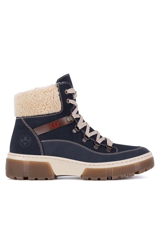 Trzewiki Rieker. Kolor: niebieski