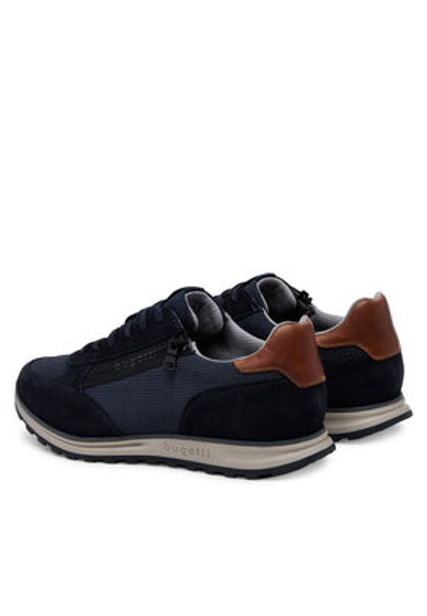 Bugatti Sneakersy 335-A021O-1469-4141 Granatowy. Kolor: niebieski. Materiał: zamsz, skóra