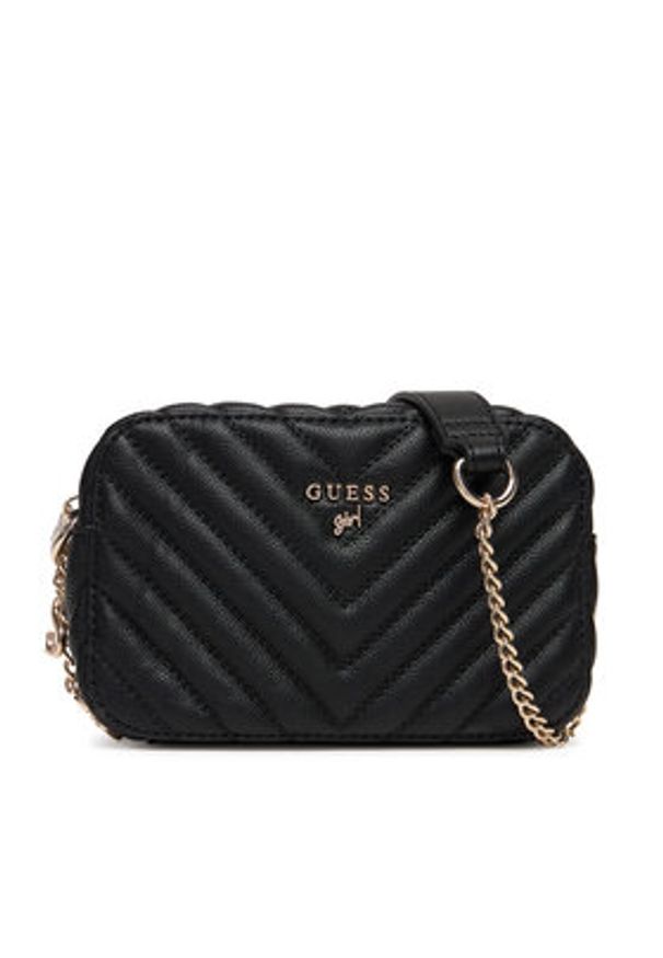 Guess Torebka J4GZ23 WFZL0 Czarny. Kolor: czarny. Materiał: skórzane