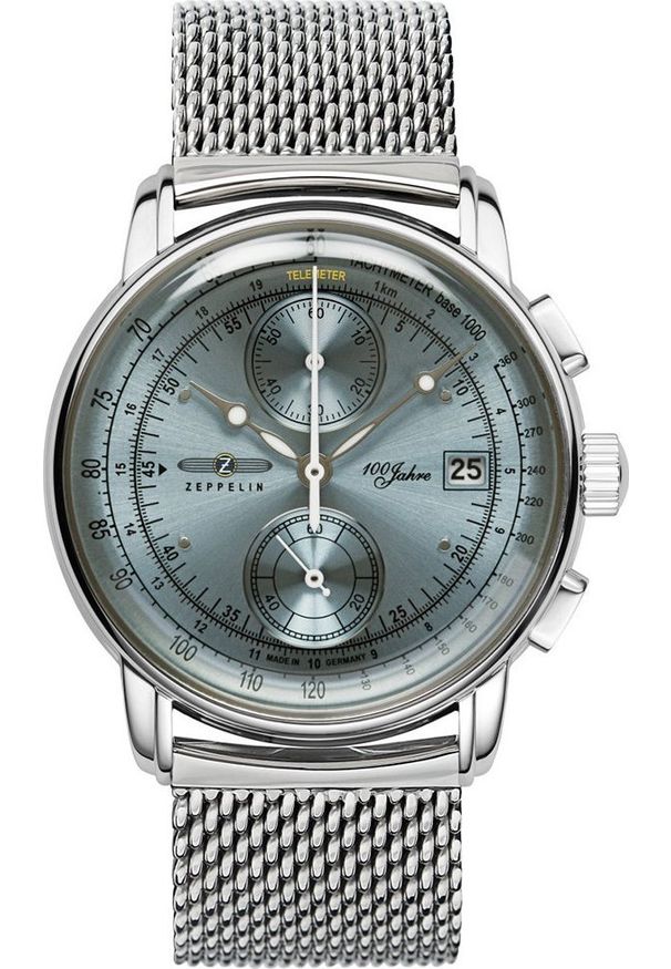 Zegarek Zeppelin Zegarek męski Zeppelin 8670M-4 srebrny. Kolor: srebrny