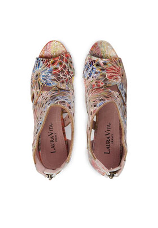 Laura Vita Sandały Albane 48 Kolorowy. Materiał: skóra. Wzór: kolorowy