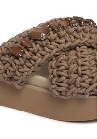 Inuikii Klapki Woven Stones Platform 1004.005.0043 Beżowy. Kolor: beżowy. Materiał: materiał. Obcas: na platformie #5