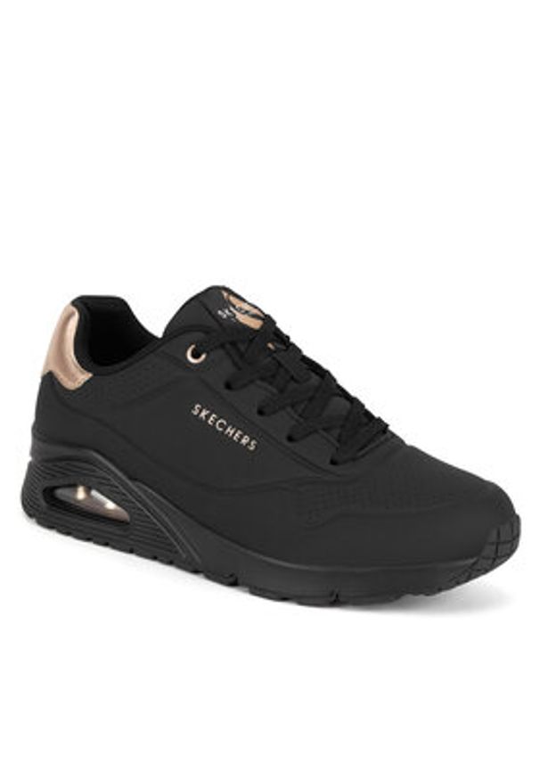 skechers - Skechers Sneakersy UNO 177094 BBK Czarny. Kolor: czarny. Materiał: materiał, syntetyk