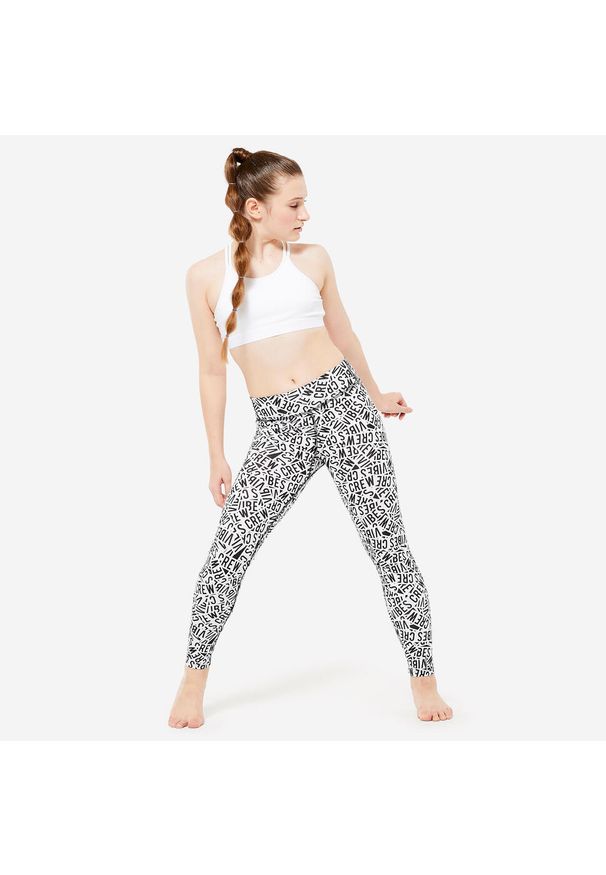 STAREVER - Legginsy do tańca nowoczesnego dla dzieci Starever wysoki stan. Stan: podwyższony. Materiał: materiał. Styl: sportowy