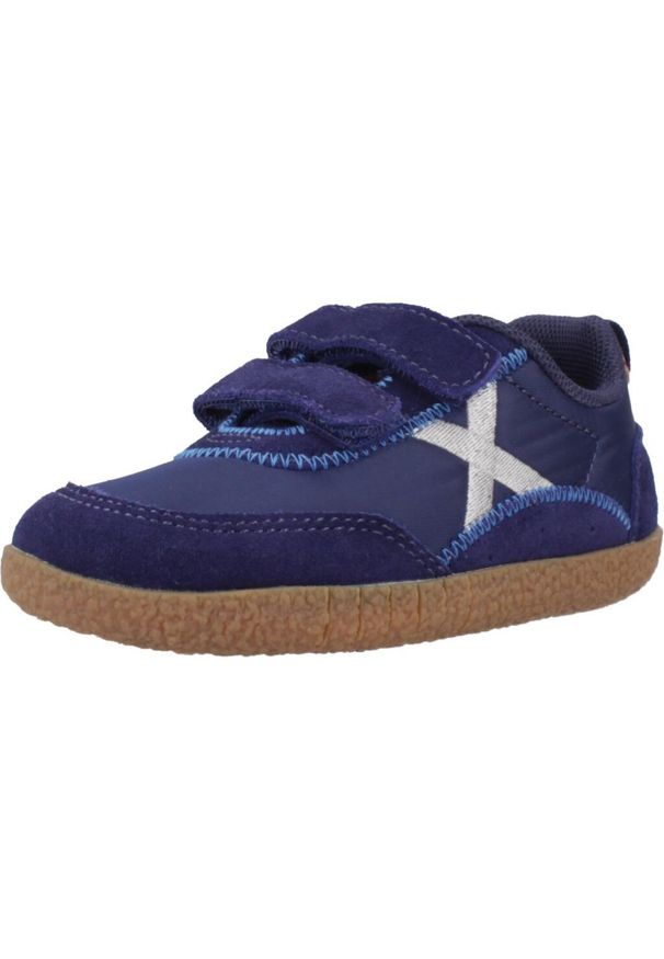 Munich - Buty MUNICH BABY KODA 19 Niebieski. Kolor: niebieski. Materiał: tkanina, skóra. Sport: turystyka piesza