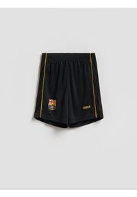 Reserved - Szorty FC Barcelona - czarny. Kolor: czarny. Materiał: dzianina #1