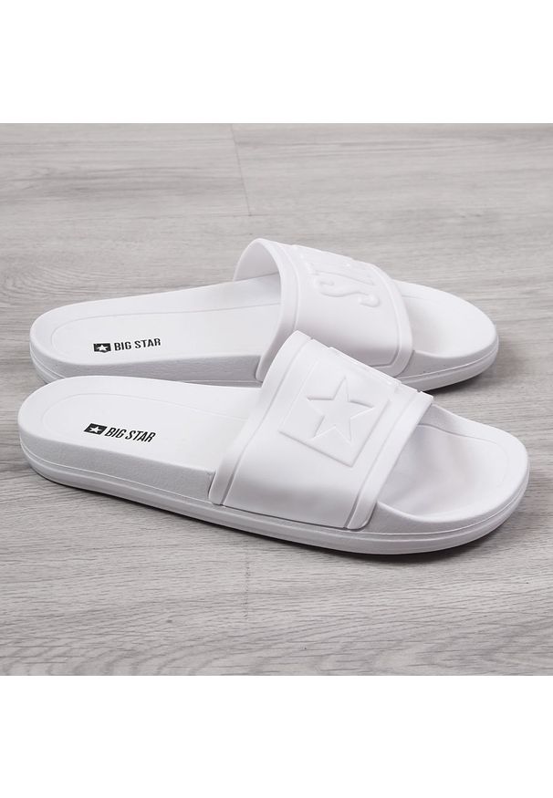 Big-Star - Klapki męskie plażowe gumowe białe Big Star DD174687SS20. Okazja: na plażę. Kolor: biały. Materiał: guma, tworzywo sztuczne