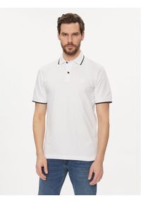 BOSS - Boss Polo Passertip 50507699 Biały Slim Fit. Typ kołnierza: polo. Kolor: biały. Materiał: bawełna #1