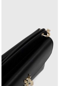 Patrizia Pepe torebka skórzana kolor czarny. Kolor: czarny. Materiał: skórzane #2