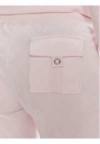 Juicy Couture Spodnie dresowe Heritage Dog JCBBJ223814 Różowy Slim Fit. Kolor: różowy. Materiał: welur #3