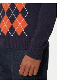 United Colors of Benetton - United Colors Of Benetton Sweter 103MK1088 Granatowy Regular Fit. Kolor: niebieski. Materiał: wełna #4