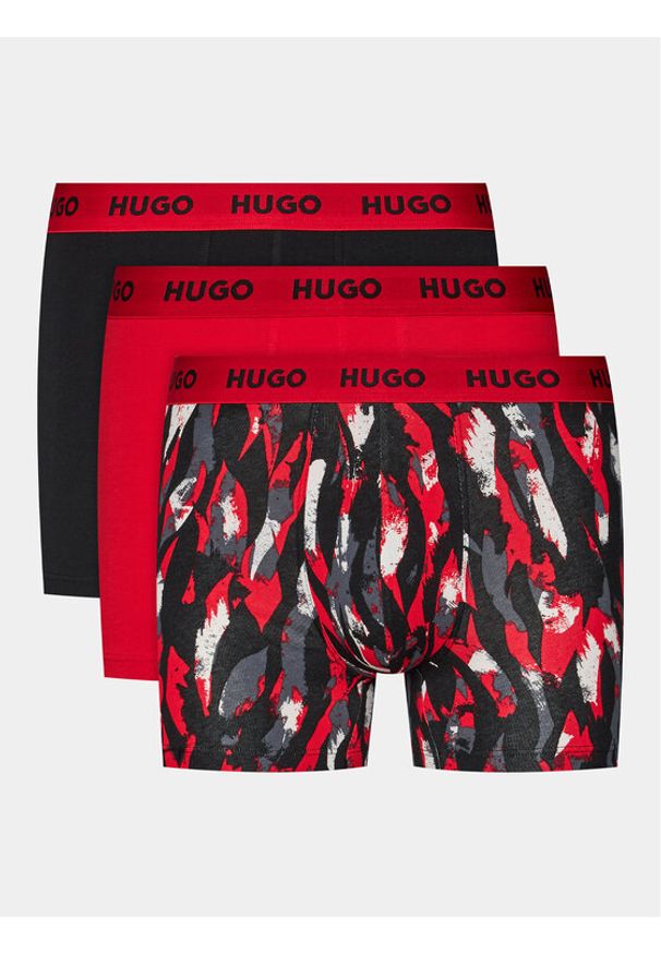 Hugo Komplet 3 par bokserek Boxerbr Trplt Design 50510192 Czerwony. Kolor: czerwony. Materiał: bawełna