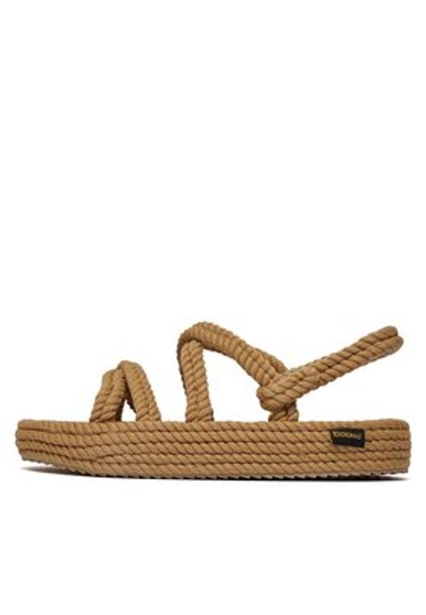 Bohonomad Sandały Tahiti Platform TAH.0012.PRS Beżowy. Kolor: beżowy. Materiał: materiał. Obcas: na platformie