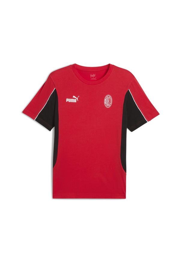 Puma - Koszulka Milan AC Archive 2024/25. Kolor: czerwony, wielokolorowy, czarny. Materiał: guma. Wzór: nadruk