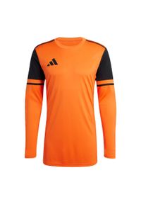 Adidas - Koszulka Squadra 25 Goalkeeper Long Sleeve. Kolor: czarny, pomarańczowy, wielokolorowy. Materiał: materiał. Długość rękawa: długi rękaw. Sport: piłka nożna