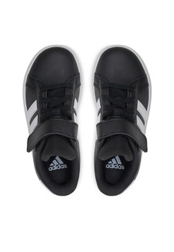 Adidas - adidas Sneakersy Grand Court 2.0 IE5995 Czarny. Kolor: czarny. Materiał: skóra