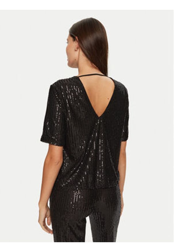 only - ONLY Bluzka New Goldie 15336591 Czarny Regular Fit. Kolor: czarny. Materiał: syntetyk