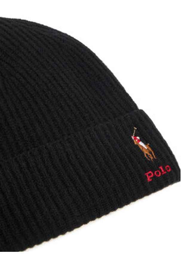Polo Ralph Lauren Zestaw Szalik i Czapka 455981430003 Czarny. Kolor: czarny. Materiał: wełna, materiał