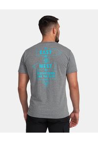 Męski bawełniany t-shirt Kilpi BANDE-M. Kolor: szary. Materiał: bawełna. Sport: turystyka piesza