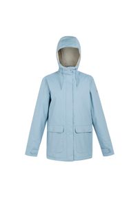 Broadia Regatta damska turystyczna kurtka parka przeciwdeszczowa. Kolor: niebieski. Materiał: poliester #1