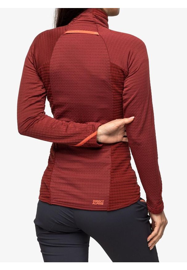 DIRECT ALPINE - Bluza rozpinana damska Direct Alpine Aura Light Lady. Kolor: czerwony. Sezon: zima. Sport: narciarstwo