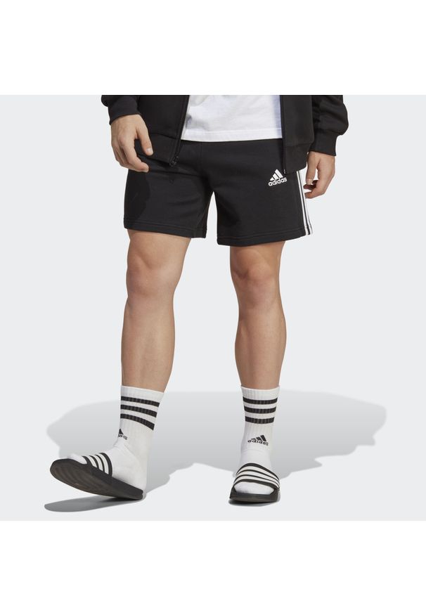 Adidas - Szorty męskie adidas Essentials French Terry 3-Stripes. Kolor: czarny. Sport: fitness