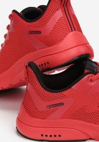 Born2be - Czerwono-Czarne Buty Sportowe Ianamisia. Wysokość cholewki: przed kostkę. Nosek buta: okrągły. Zapięcie: sznurówki. Kolor: czerwony. Materiał: materiał, jeans. Szerokość cholewki: normalna. Wzór: aplikacja #3