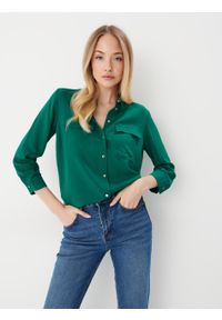 Mohito - Zielona koszula z wiskozy - Zielony. Kolor: zielony. Materiał: wiskoza #2