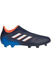 Adidas - Buty piłkarskie adidas Copa Sense.3 Ll Fg M GW7391 wielokolorowe błękity i granat. Kolor: wielokolorowy. Materiał: materiał, skóra. Szerokość cholewki: normalna. Sport: piłka nożna