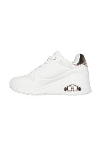 skechers - Buty na co dzień damskie SKECHERS UNO WEDGE - Hi Steps. Okazja: na co dzień. Kolor: biały. Model: Skechers Sport. Sport: turystyka piesza