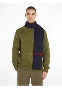 TOMMY HILFIGER - Tommy Hilfiger Szalik Th Skyline Knit Scarf AM0AM11496 Granatowy. Kolor: niebieski. Materiał: bawełna