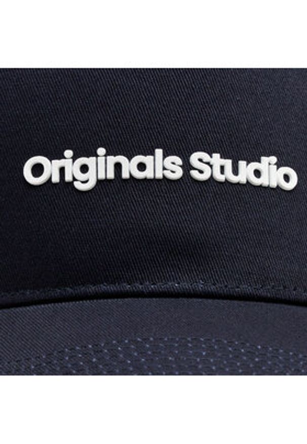 Jack & Jones Czapka z daszkiem Vesterbro 12253600 Granatowy. Kolor: niebieski. Materiał: bawełna