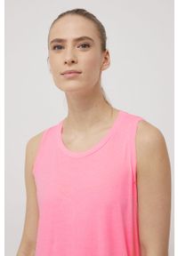 Deha sukienka bawełniana kolor różowy maxi oversize. Kolor: różowy. Materiał: bawełna. Długość rękawa: na ramiączkach. Typ sukienki: oversize. Długość: maxi #2