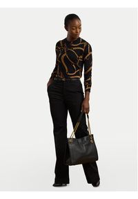 Lauren Ralph Lauren - LAUREN RALPH LAUREN Bluzka 200971373001 Czarny Slim Fit. Kolor: czarny. Materiał: bawełna