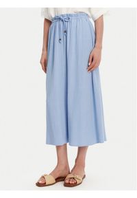 only - ONLY Spódnica midi Solvi 15338678 Błękitny Regular Fit. Kolor: niebieski. Materiał: wiskoza