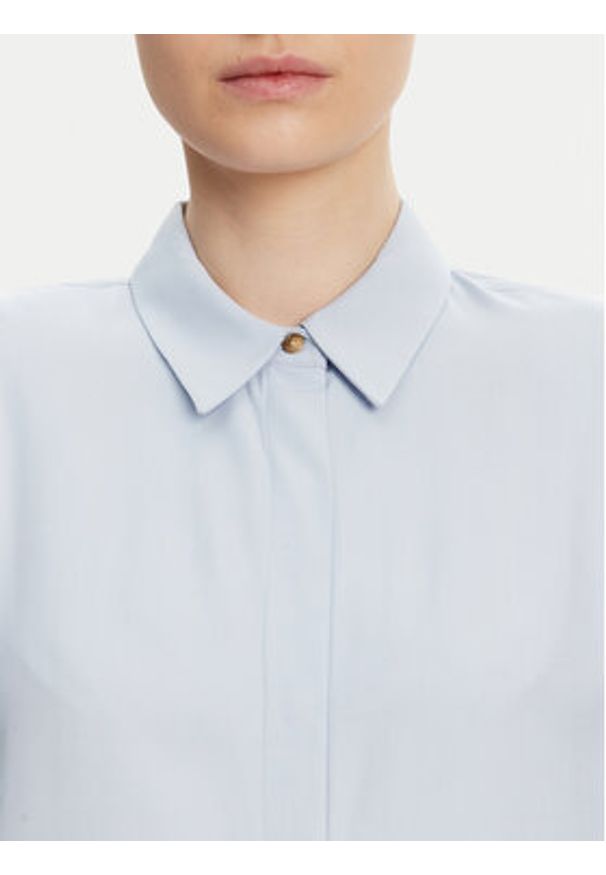 TOMMY HILFIGER - Tommy Hilfiger Koszula WW0WW44045 Błękitny Relaxed Fit. Kolor: niebieski. Materiał: wiskoza