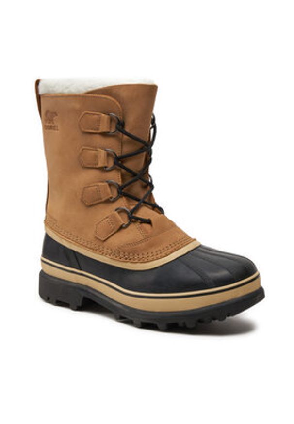 sorel - Sorel Śniegowce Caribou NM1000 Brązowy. Kolor: brązowy. Materiał: skóra, nubuk