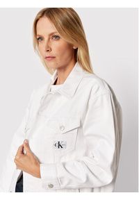 Calvin Klein Jeans Kurtka jeansowa J20J218489 Biały Relaxed Fit. Kolor: biały. Materiał: bawełna #3
