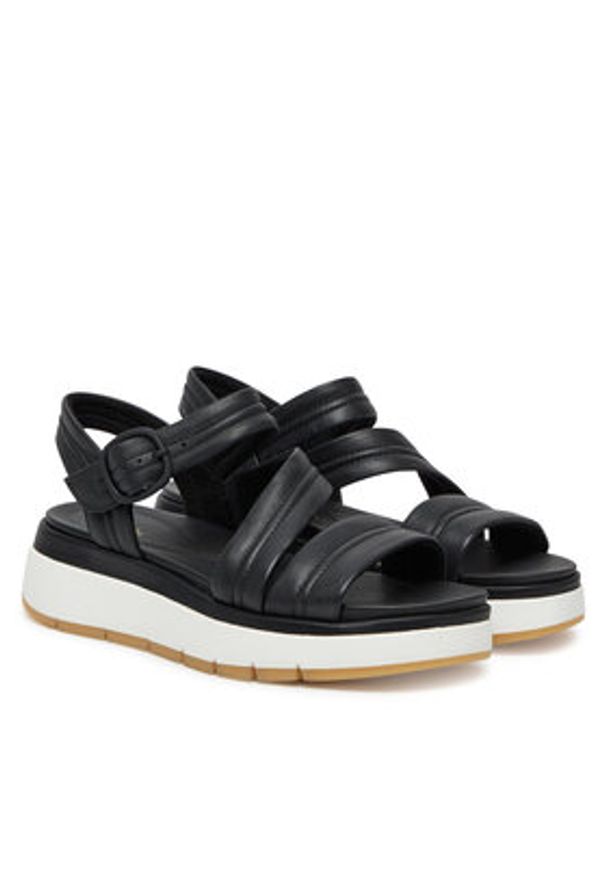 Clarks Sandały Tuscan Strap 26181473 Czarny. Kolor: czarny. Materiał: skóra