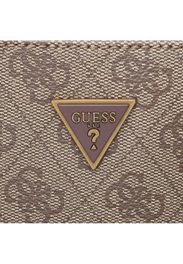 Guess Saszetka Vezzola Smart HMEVZL P3163 Beżowy. Kolor: beżowy. Materiał: skóra