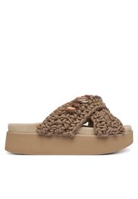 Inuikii Klapki Woven Stones Platform 1004.005.0043 Beżowy. Kolor: beżowy. Materiał: materiał. Obcas: na platformie #1