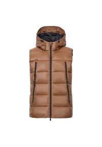 HV POLO - Damska kurtka bez rękawów HV Polo Vicky. Typ kołnierza: polo. Kolor: brązowy. Materiał: puch. Długość rękawa: bez rękawów #1