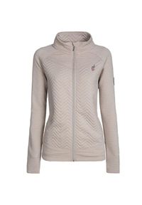 Kurtka damska dwumateriałowa Aulp Simix. Kolor: beżowy. Materiał: polar, materiał. Sport: turystyka piesza #1