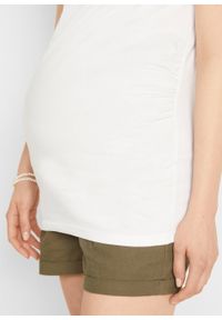 Top ciążowy z bawełny organicznej (2 szt.) bonprix czarny + biały. Kolekcja: moda ciążowa. Kolor: czarny. Materiał: bawełna #3