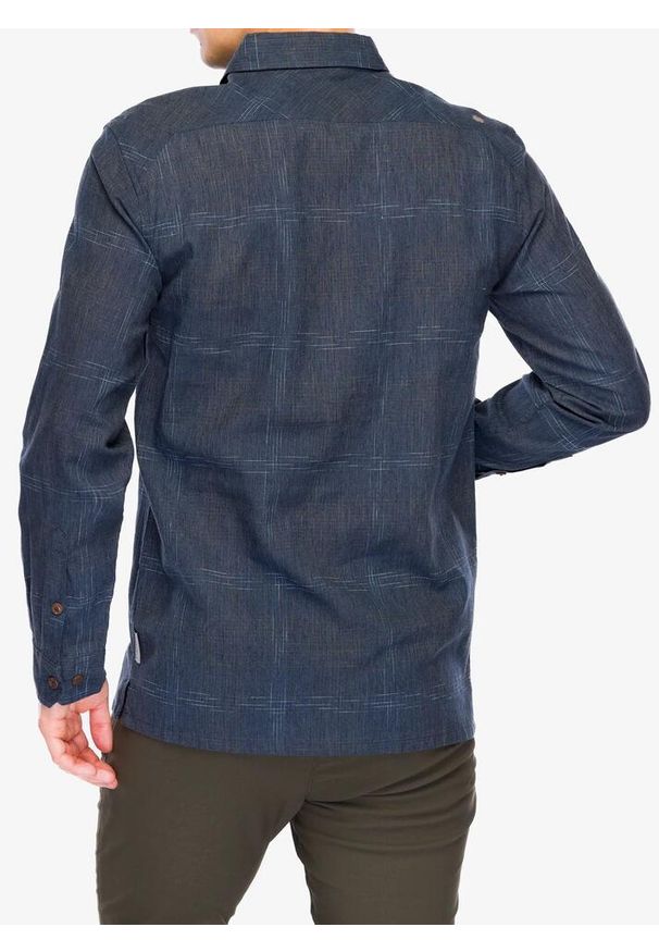 ROYAL ROBBINS - Koszula turystyczna męska Royal Robbins Hempline Spaced LS. Kolor: niebieski