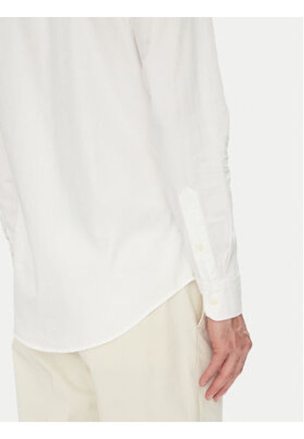 TOMMY HILFIGER - Tommy Hilfiger Koszula MW0MW38556 Biały Slim Fit. Kolor: biały. Materiał: bawełna